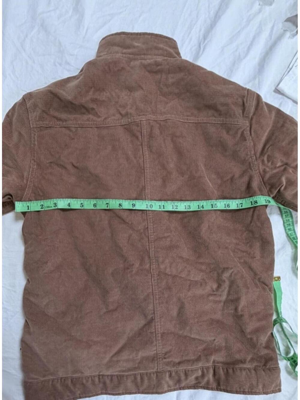 The North Face Corduroy Brown Sherpa Lined Button Jacket Men's S Stand-Up Collar - Picture 4 of 6